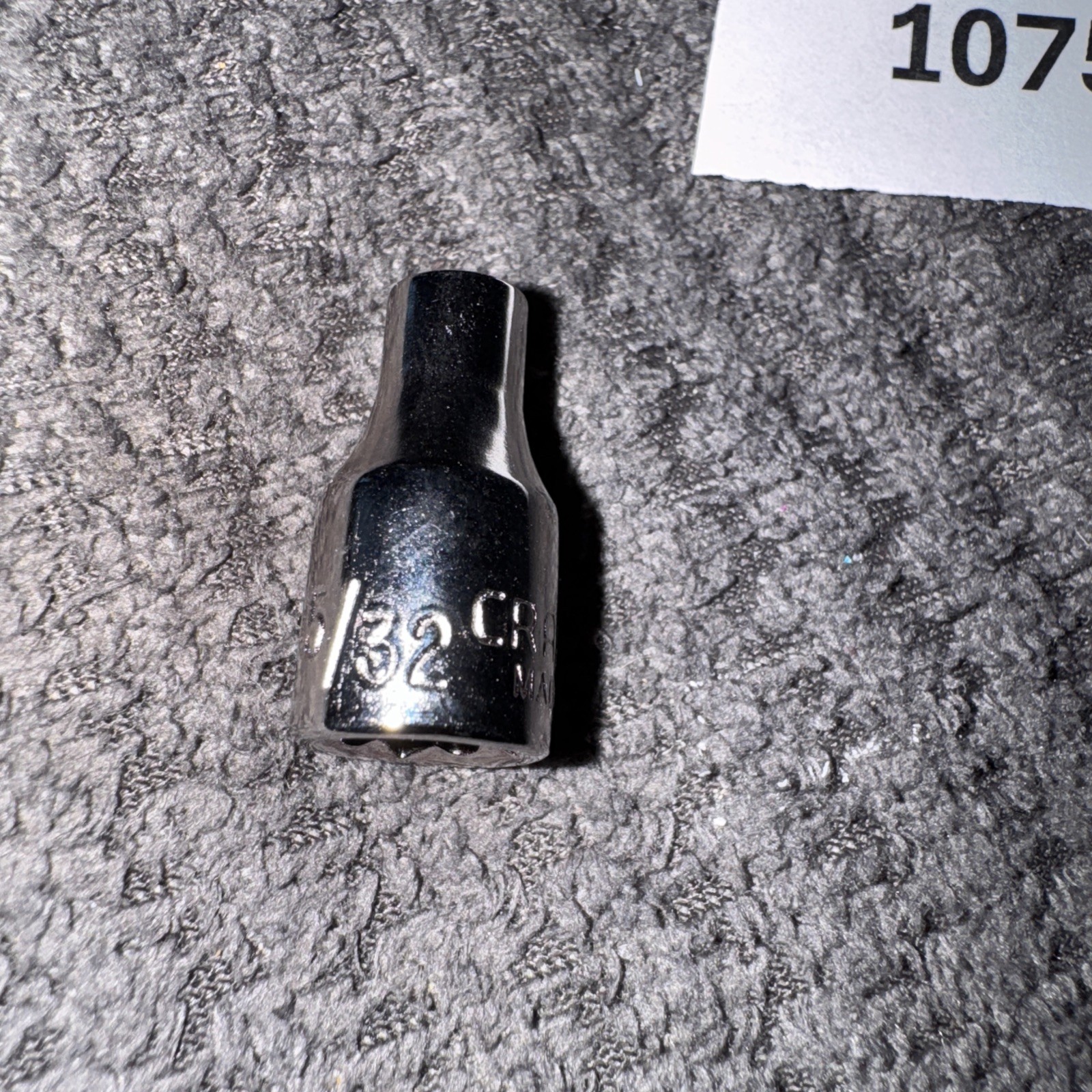 Craftsman 5/32″ Socket 6 point 1/4″ Drive Inverted G2 43481 Nos Sears USA