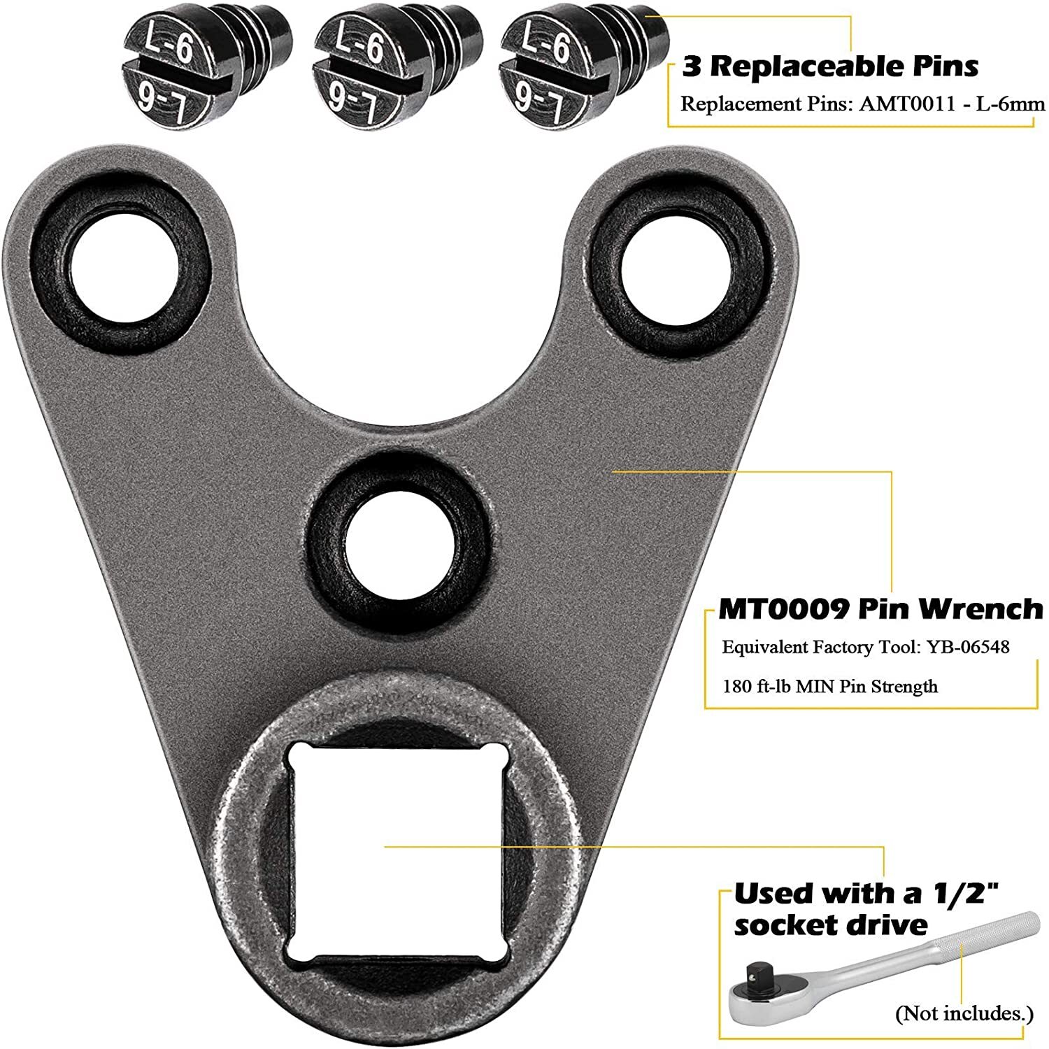 Trim/Tilt Pin Cap Seal Nut Wrench Tool YB-06548 for Showa Yamaha Suzuki Johnson