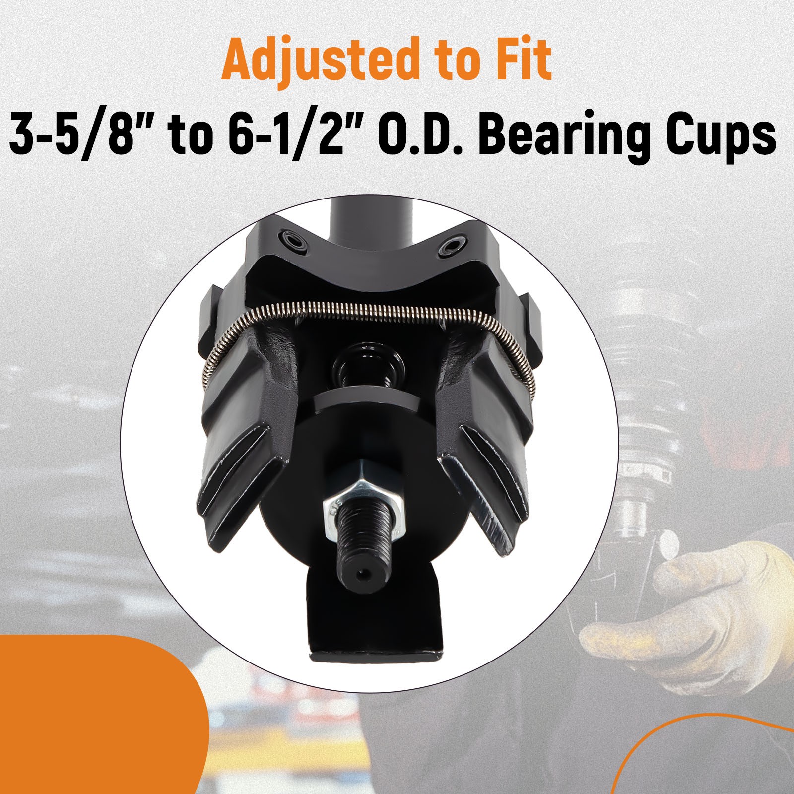 Universal Bearing Cup Remover / Installer for 3-5/8″ to 6-1/2″ OD 5 1/2 – 25t