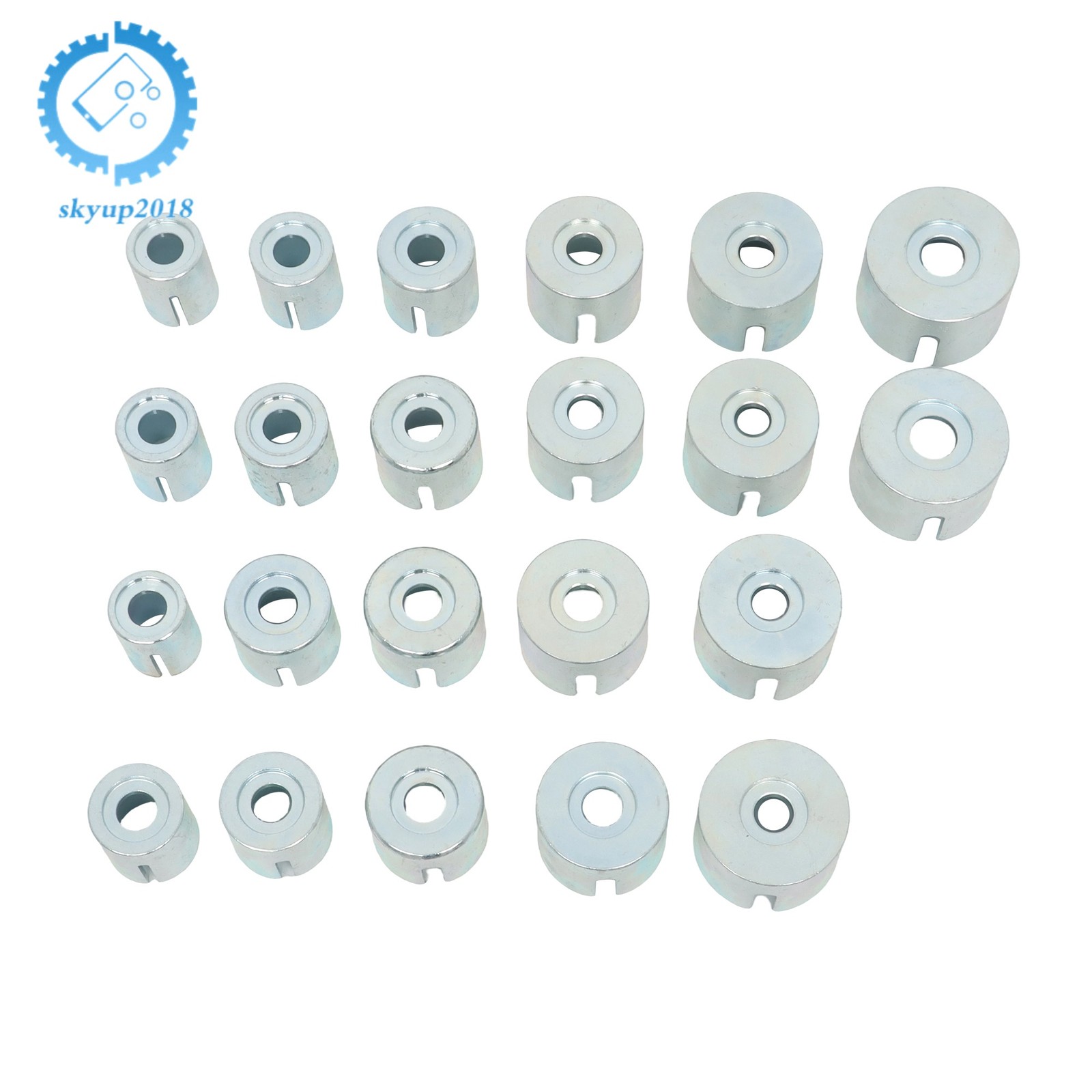 27Pcs Universal Press and Pull Sleeve Kit Bush Bearing Removal Insertion Tool