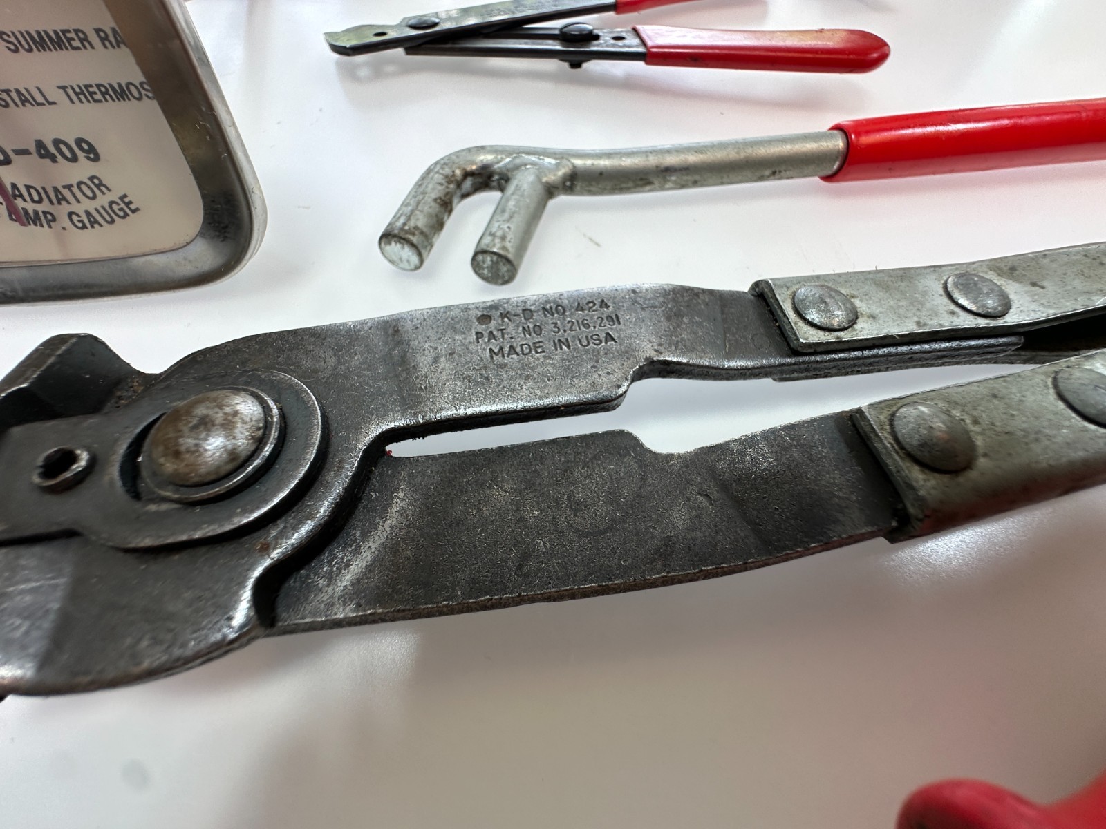 KD Tools USA +Xcelite/Mechanics 13pc Tool Pliers Set Lot, Chain Cutter, Hose, ++