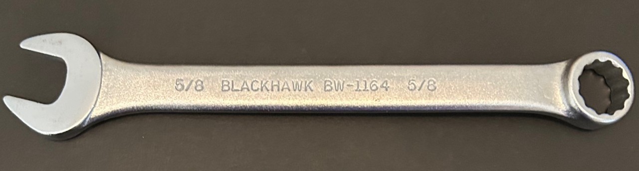 Blackhawk 5/8″ Satin Chrome Combination Wrench BW-1164
