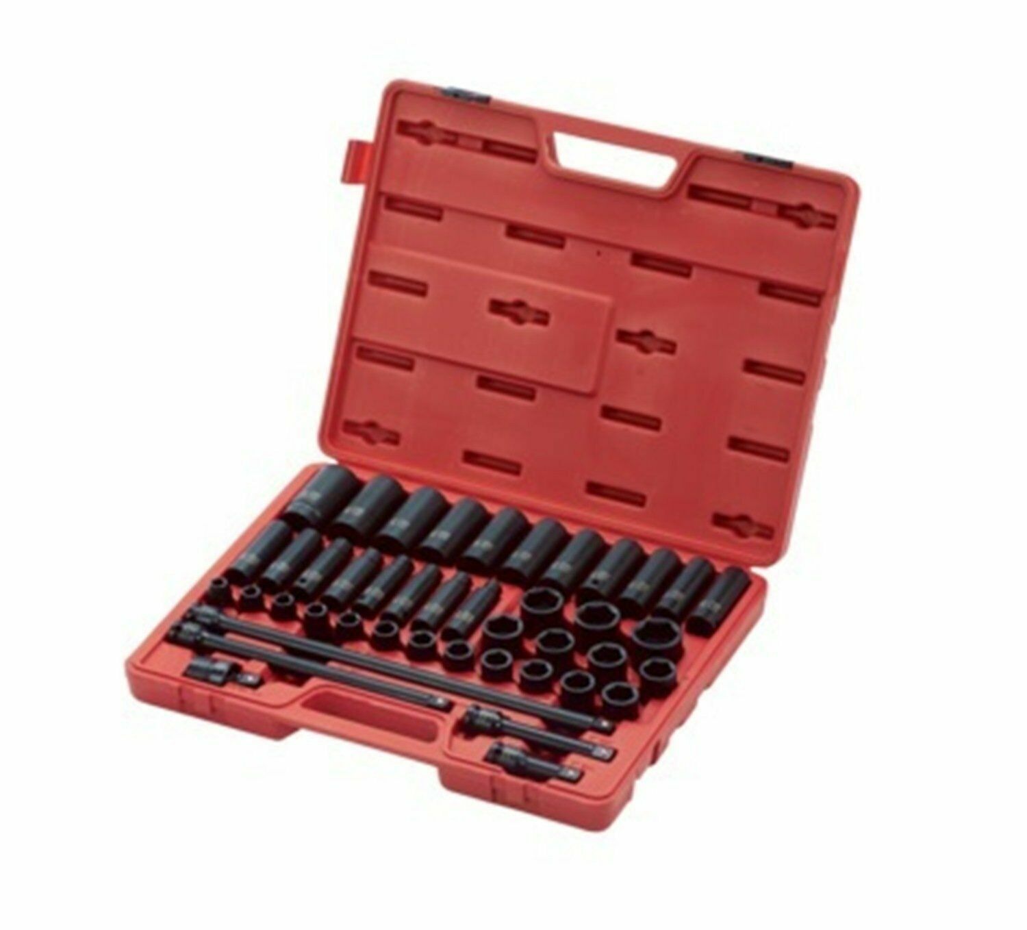 Sunex Tool 2569 43 Pc 1/2″ Dr. Metric Master Impact Socket Set