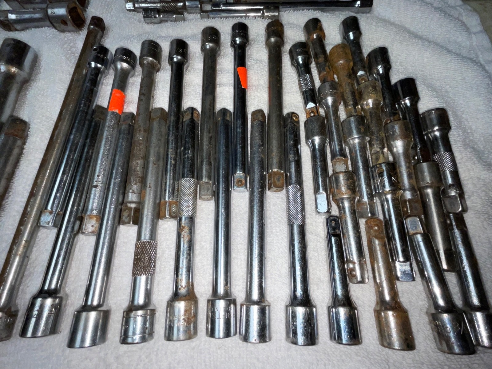 Lot of 55 Assorted Socket Extensions Various Sizes and Brands See Photos