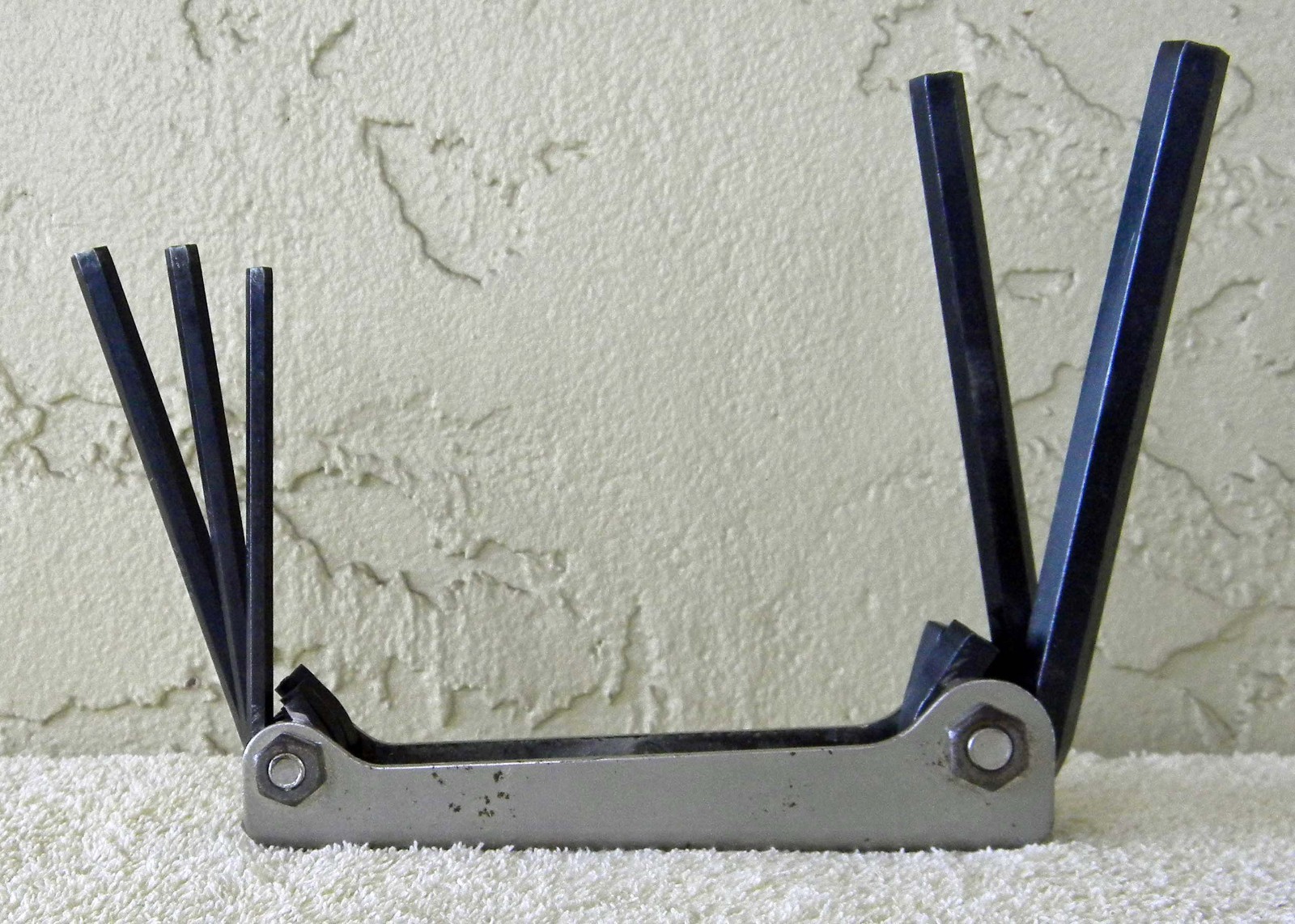 Vtg Snap-On Kenosha #AWM5K 5PC Folding Metric Hex Allen Wrench Set 4MM-10MM