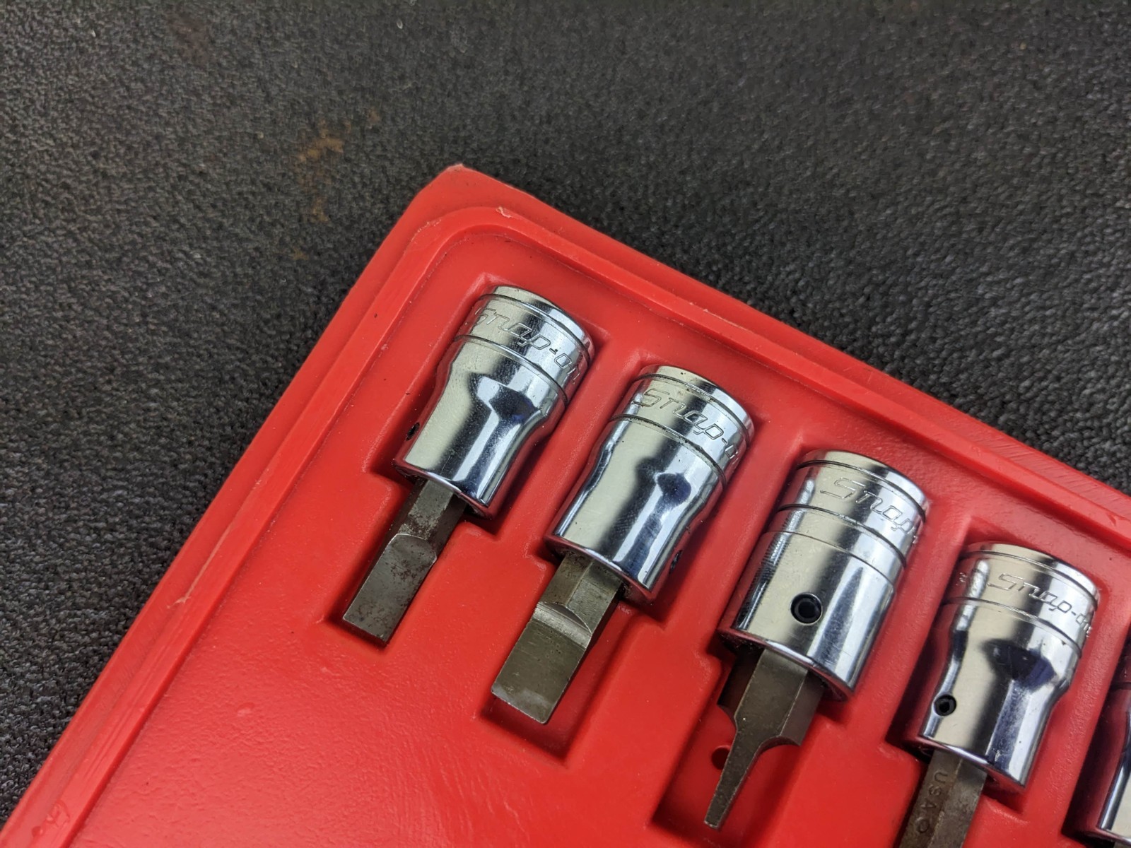 #bp060 Snap On Tools PIT208 EPIT208 3/8” Impact Driver Set 8 pcs with Case