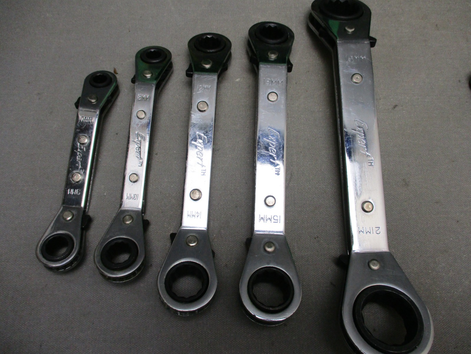 Expert by Kastar Tools 2 Sets 5 Pc SAE & MM Offset Ratcheting Box Wrench Set