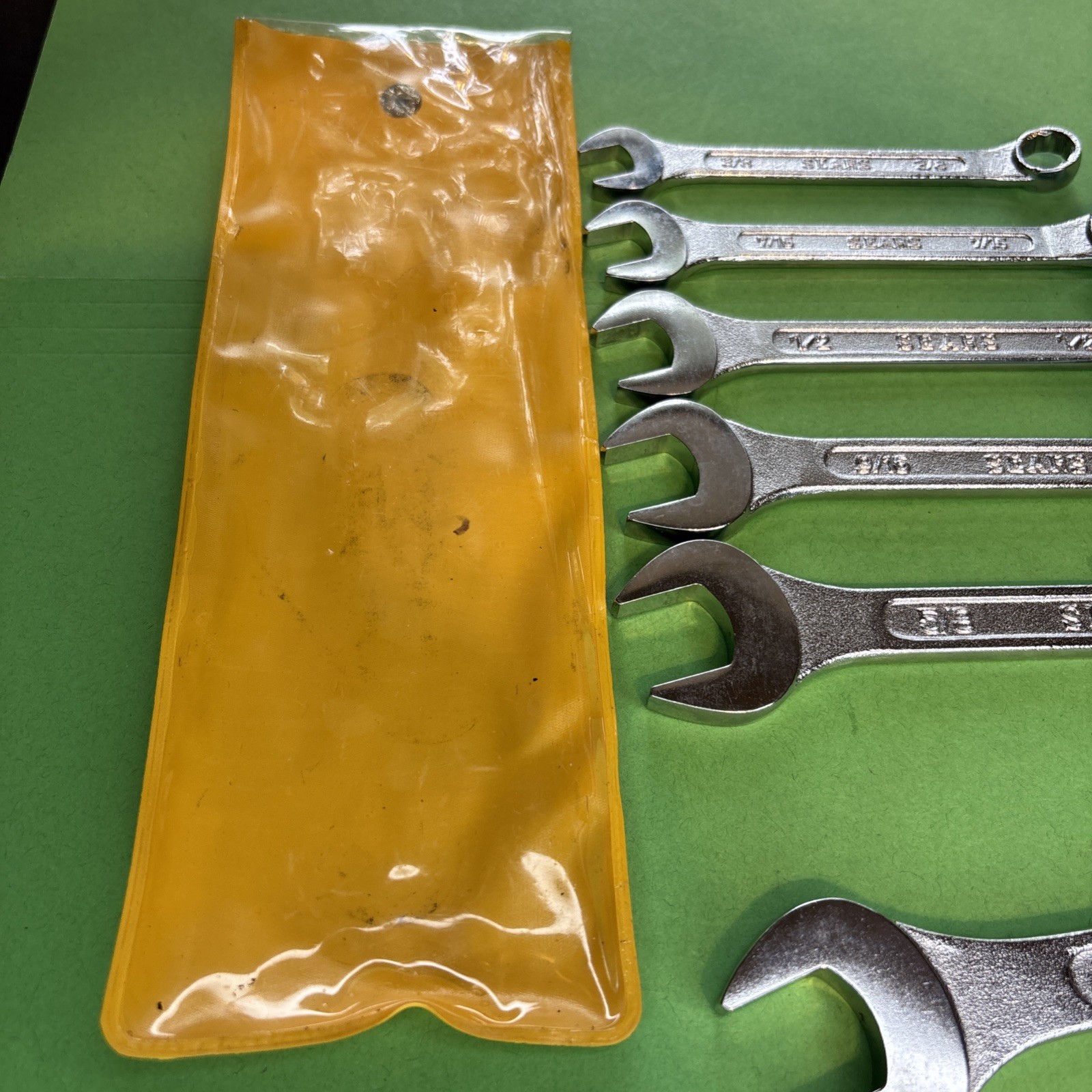 Vintage Sears 6pc SAE Wrench Set 4390 Made in Japan 3/8″-11/16″ 12 Point