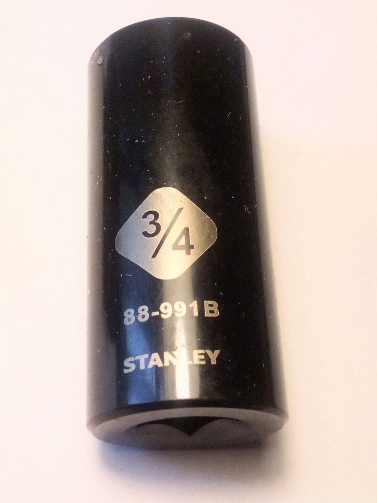 Stanley 3/4″ x 3/8″ Deep Socket 88-991B Black Chrome 6 Pt Free Shipping