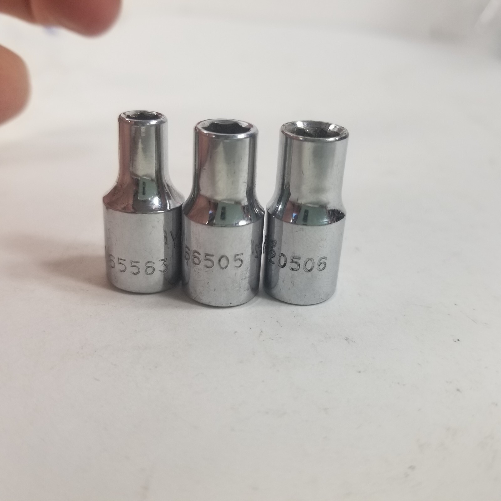 Lot of 3x HUSKY 1/4 3/16 METRIC 6 & 12 POINT 1/4″ DRIVE SOCKETS