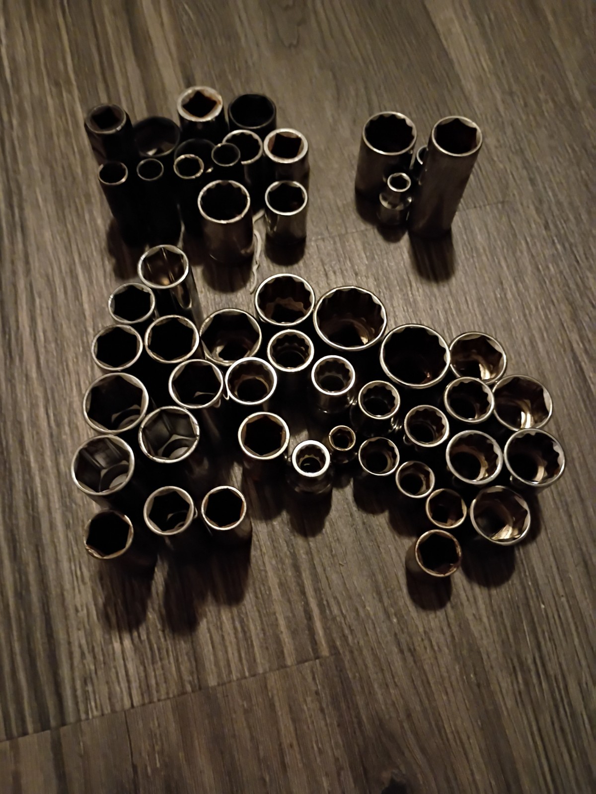 50 Sockets, Mostly Craftsman : Pittsburgh , Hart, Husky Varying Drives And Sizes