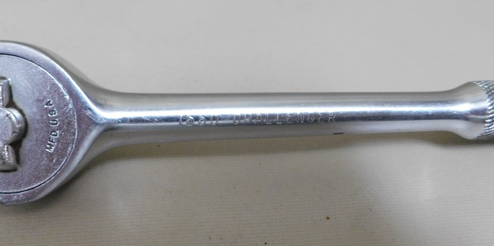 Challenger USA 1/2″ Drive Hand Tools Ratchet, 10″ Length, Knurled Grip, 1660-2