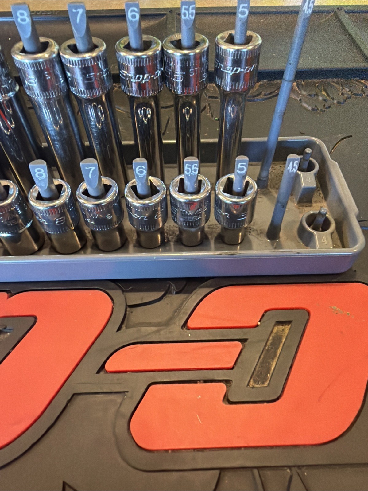 Snap-on 26pc 1/4″dr 6-pt METRIC Shallow Deep Socket Set 112TMMY 112STMMY 15-4mm