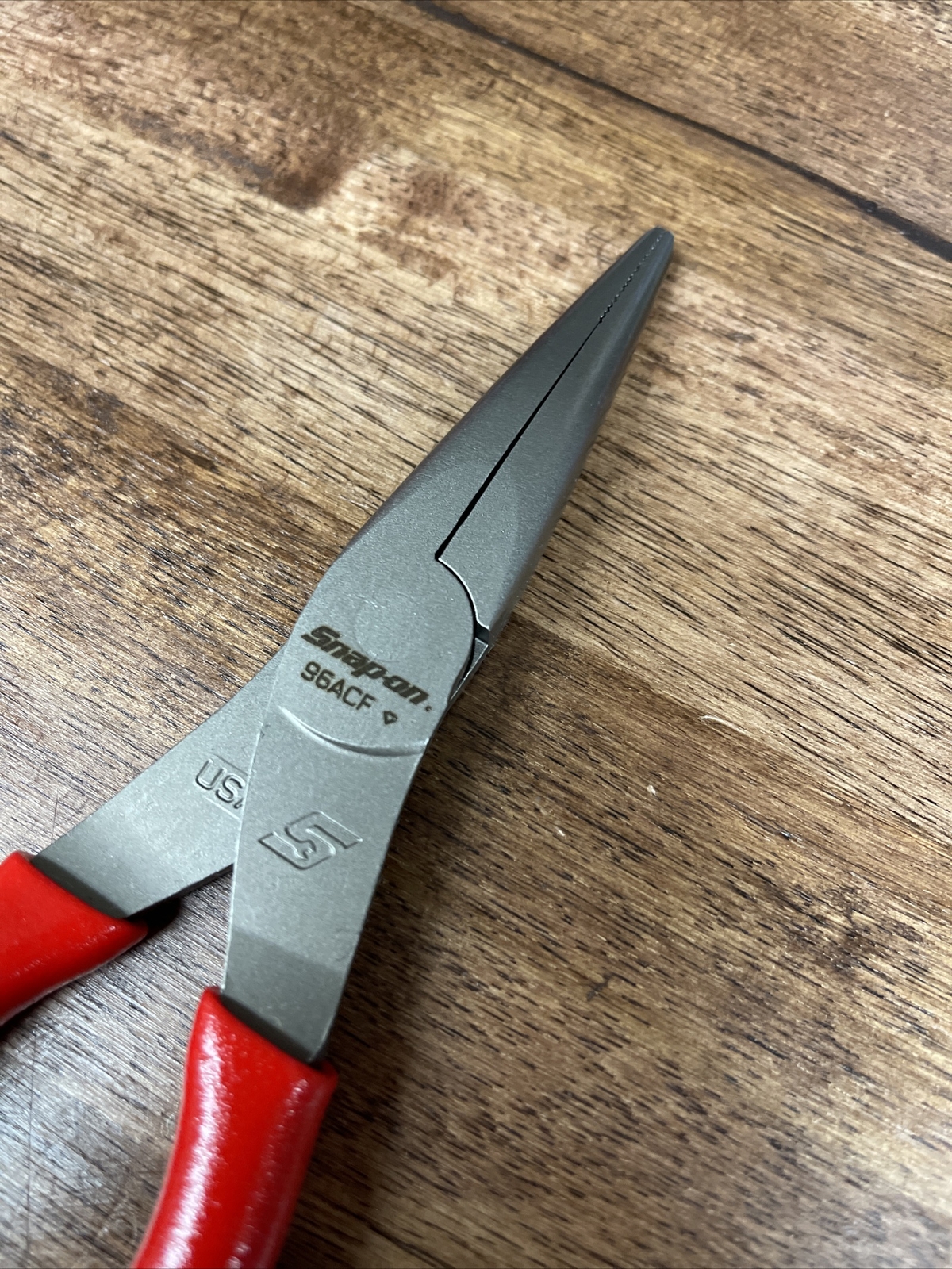 *NEW* Snap On 96ACF – 8″ Talon Grip™ RED NEEDLE Nose Pliers FREE SHIPPING