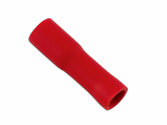 Connect 30134 Red Female Fully Ins. Push-On 4.8mm Pk 100