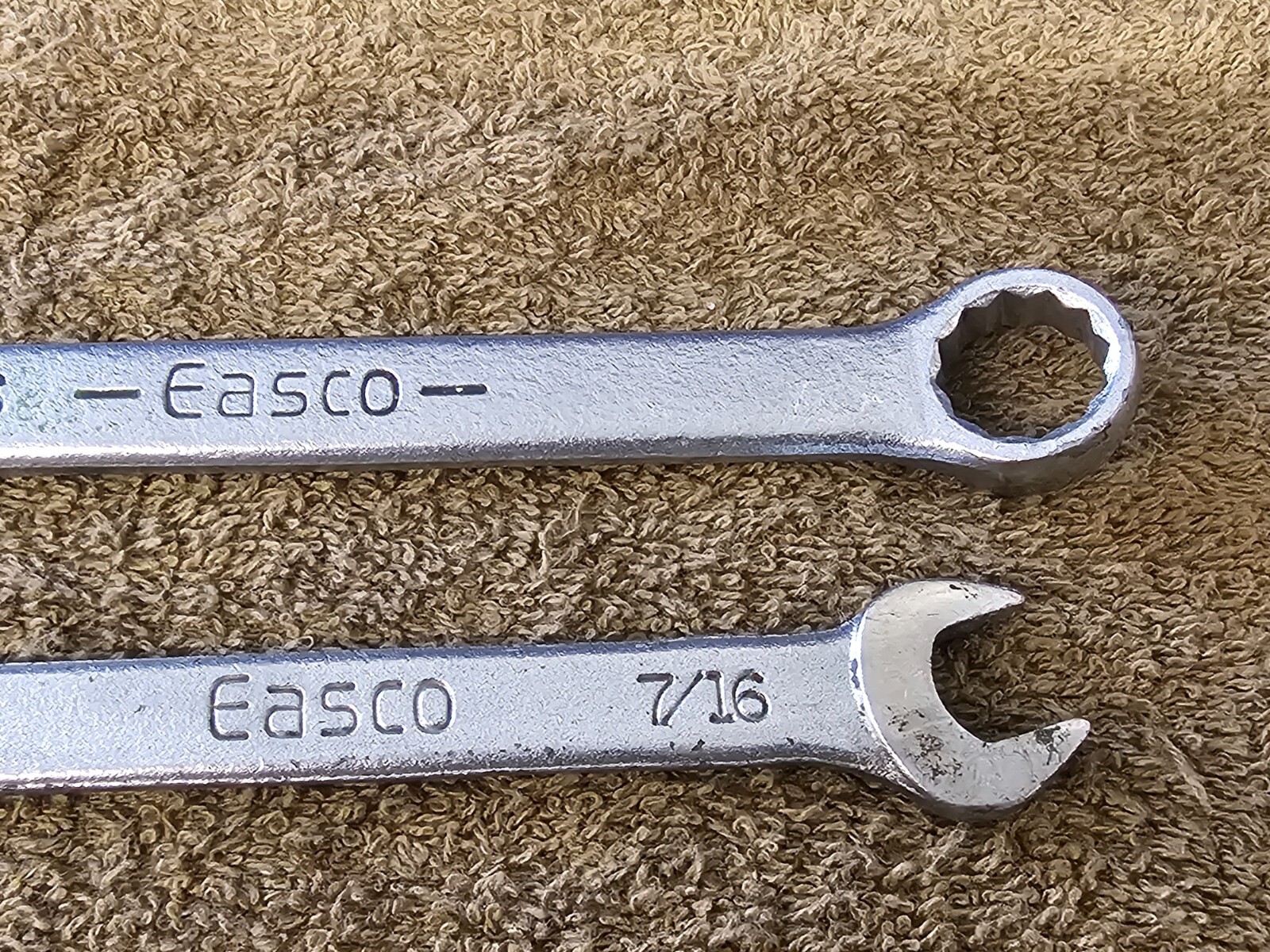 2 Easco Wrench Combination Open End 1/2″ 7/16″ 9/16″ 61 1116 63 1118 USA SAE