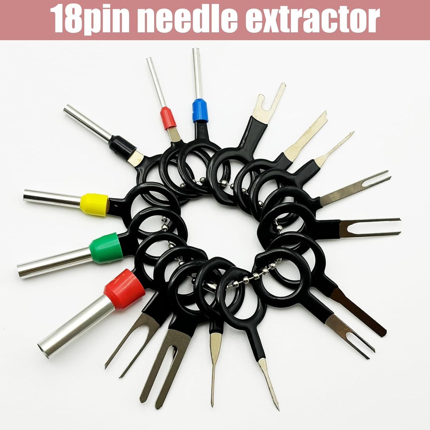 1050Pcs-26Type Auto Electric Connector Pins,1/1.5/1.8/2.2/2.8/3.5mm Male…