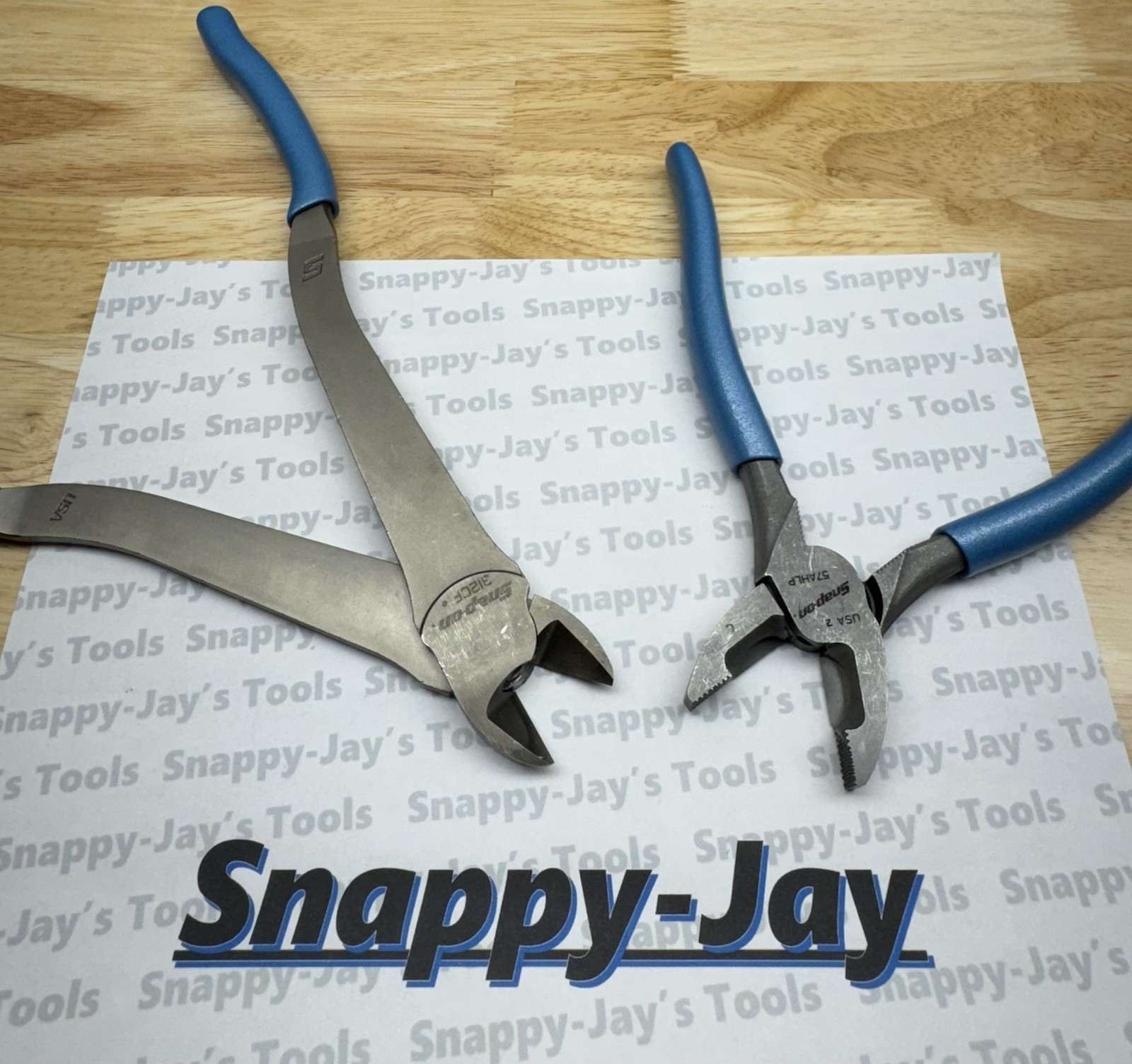 Snap-on Tools USA NEW 2pc Plier/Cutter Lot Set RARE GRIPS 312CF & 57AHLP