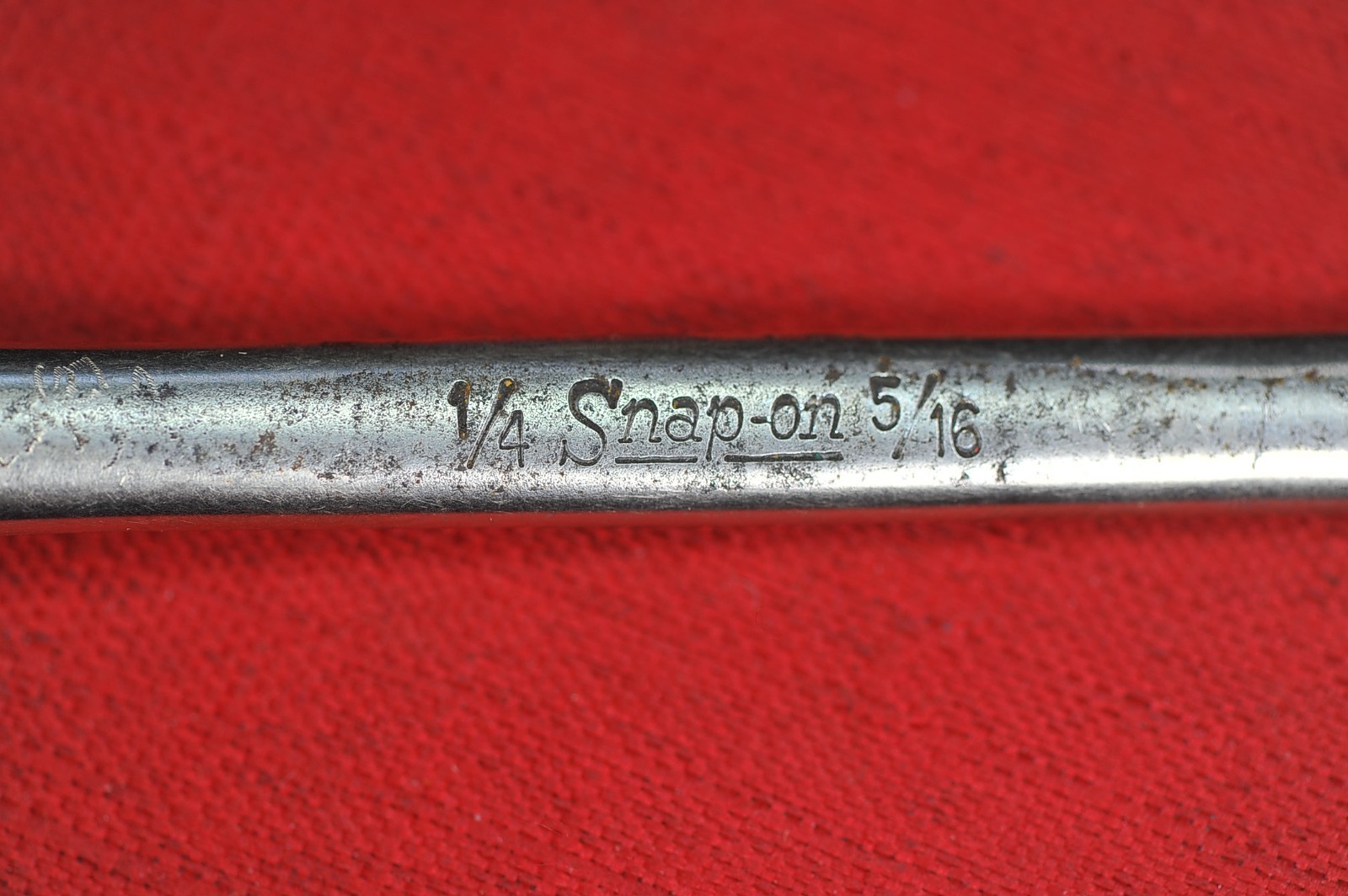 Vintage Snap On XS-810-S SAE 1/4×5/16″ Chrome Offset Pre-owned Excellent