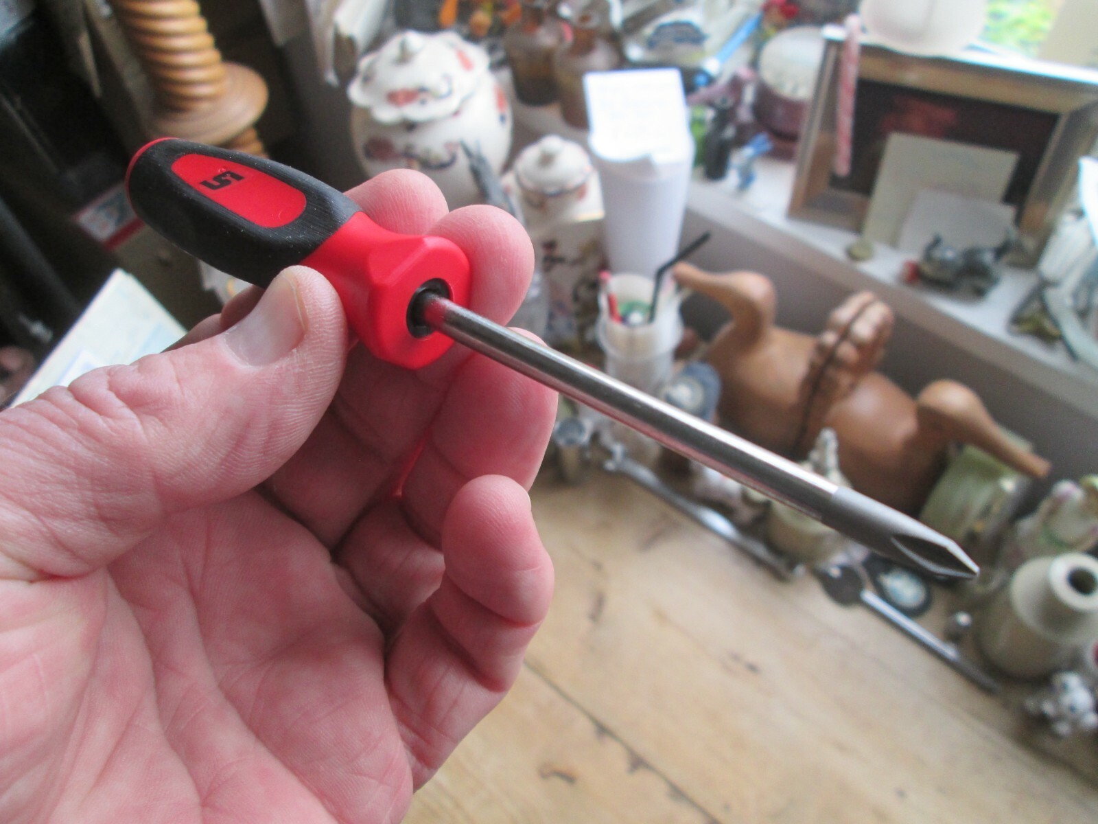 SNAP ON SCREWDRIVER PHILLIPS MINI TIP NO1 SGDP301B CLASSIC RED NEW PREMIUM TOOL