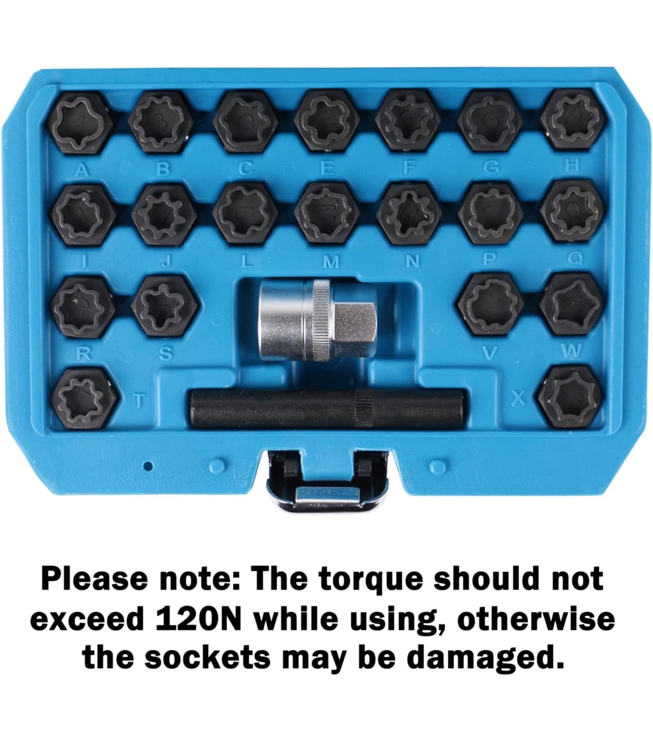 22 Piece Wheel Locking Key Removal Tool Kit Designed for Volkswagon & Audi