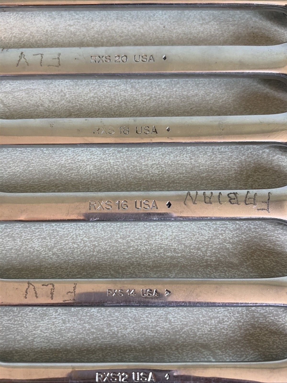 Snap On Tools Line Wrench 7 Piece Set SAE 5/16-3/4
