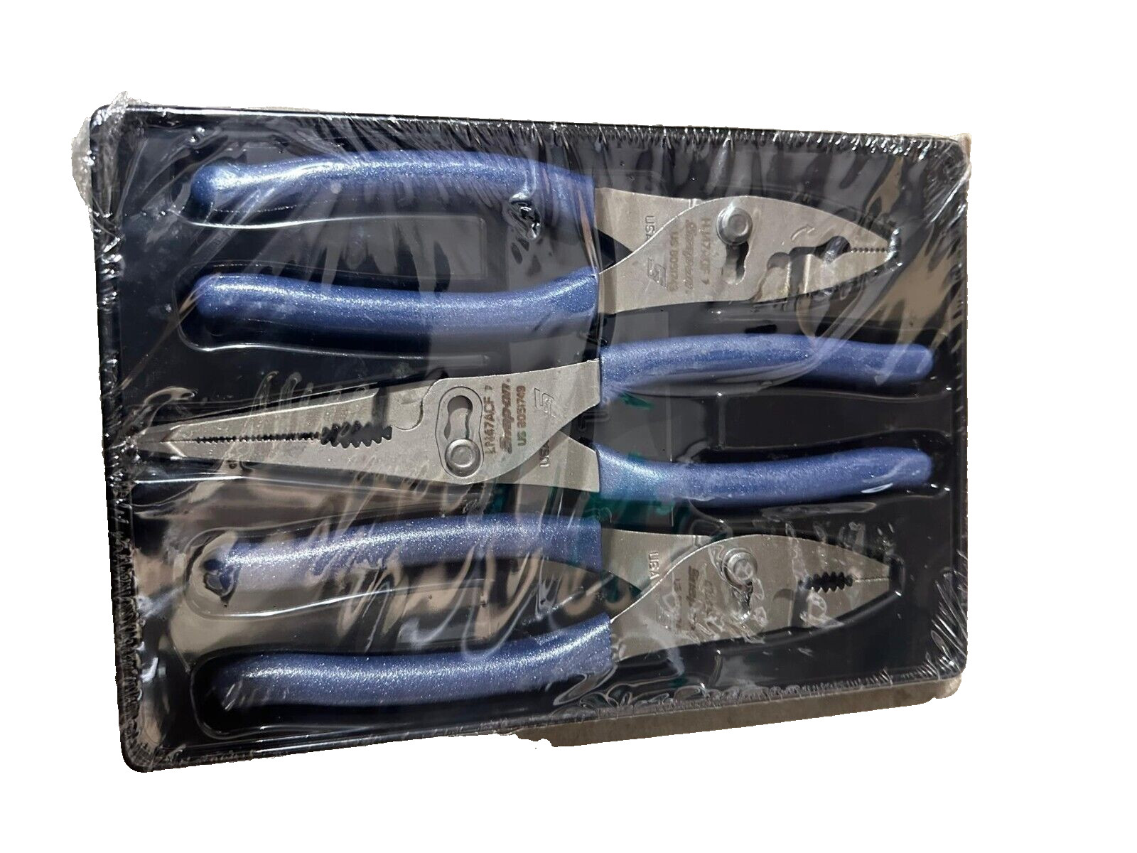 PICK COLOR SET Snap on USA NEW RED, HIGH VIZ, BLUE, ORANGE3pc Plier Set PL347ACF