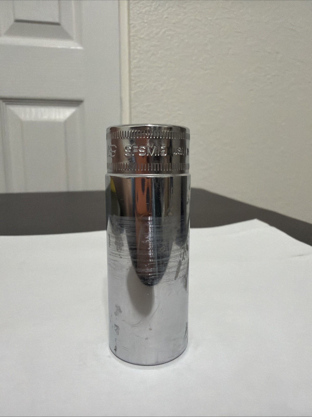 Snap-on 3/8″ Drive 6-Point Metric 19 mm Flank Drive Deep Socket SFSM19