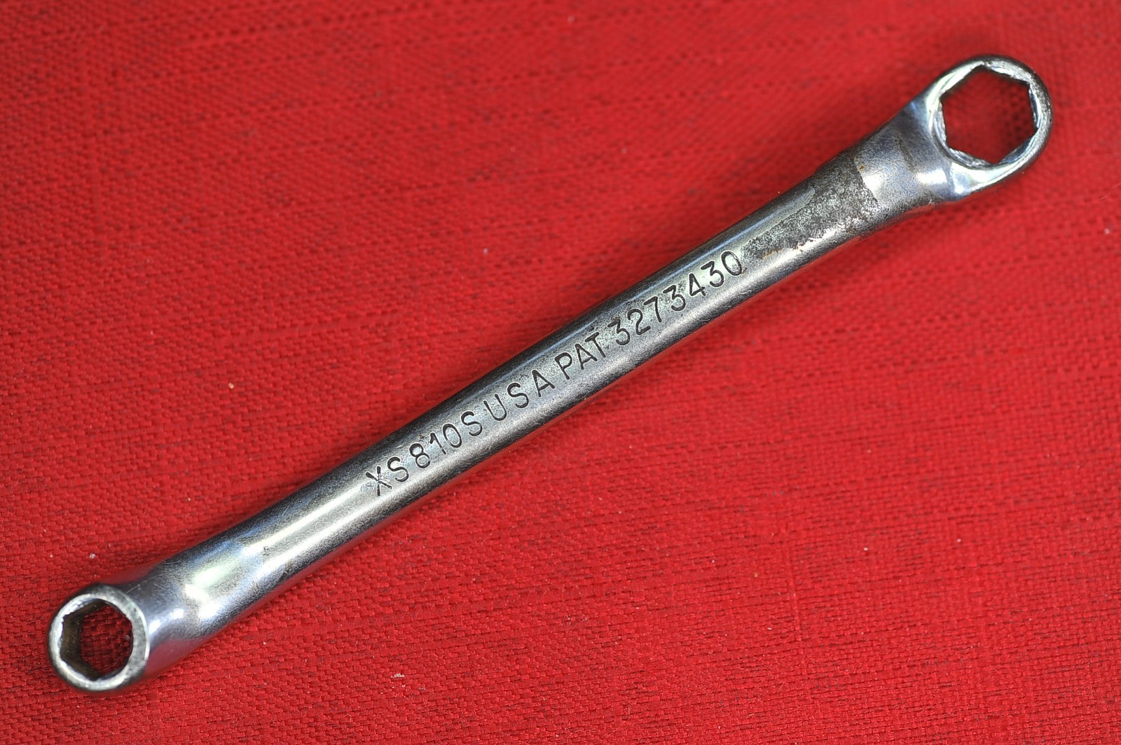 Vintage Snap On XS-810-S SAE 1/4×5/16″ Chrome Offset Pre-owned Excellent
