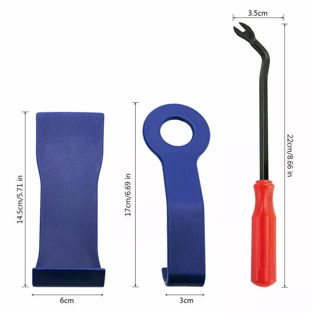 12 Auto Trim Removal Tool Kit Car Panel Door Dashboard Fastener Remover Pry Set
