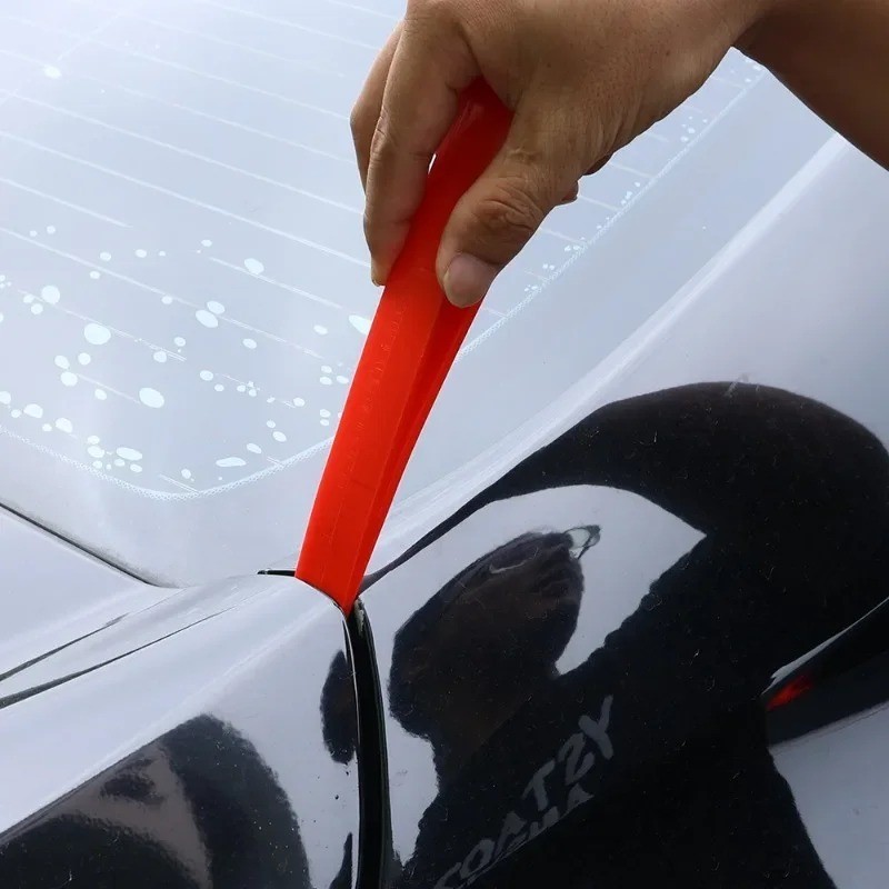 Red Auto Car Door Window Wedge Panel Paintless Dent Removal PDR Repair Hand Tool