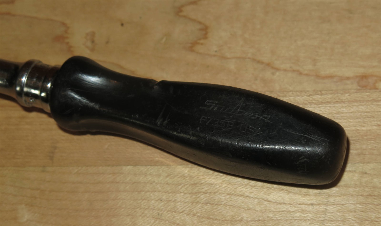 Snap-On F735B Flex-Head 3/8″-Drive Ratchet with Black Handle – READ!