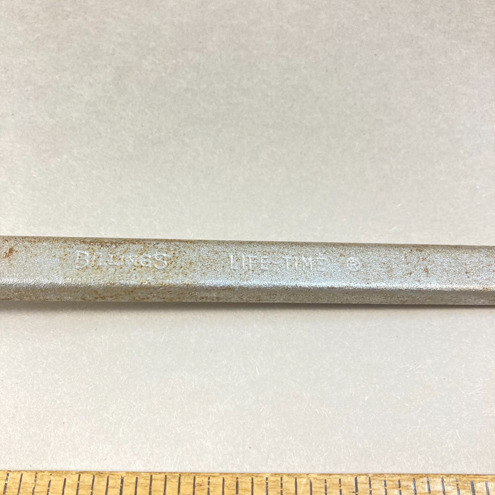Billings Life-Time Closed End Wrench 7/8″-13/16″ Long Reach Offset #L-8737-B USA