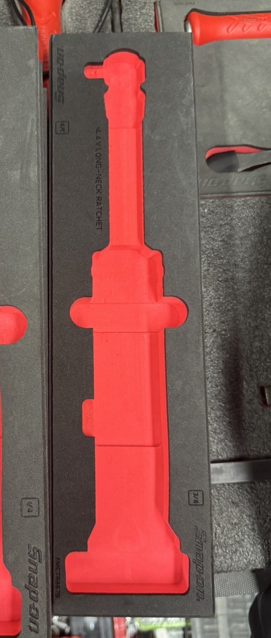 Snap on Tools Pro Fi Foam Organizer 14.4v Ratchet 3/8 Holder FMCTR867B