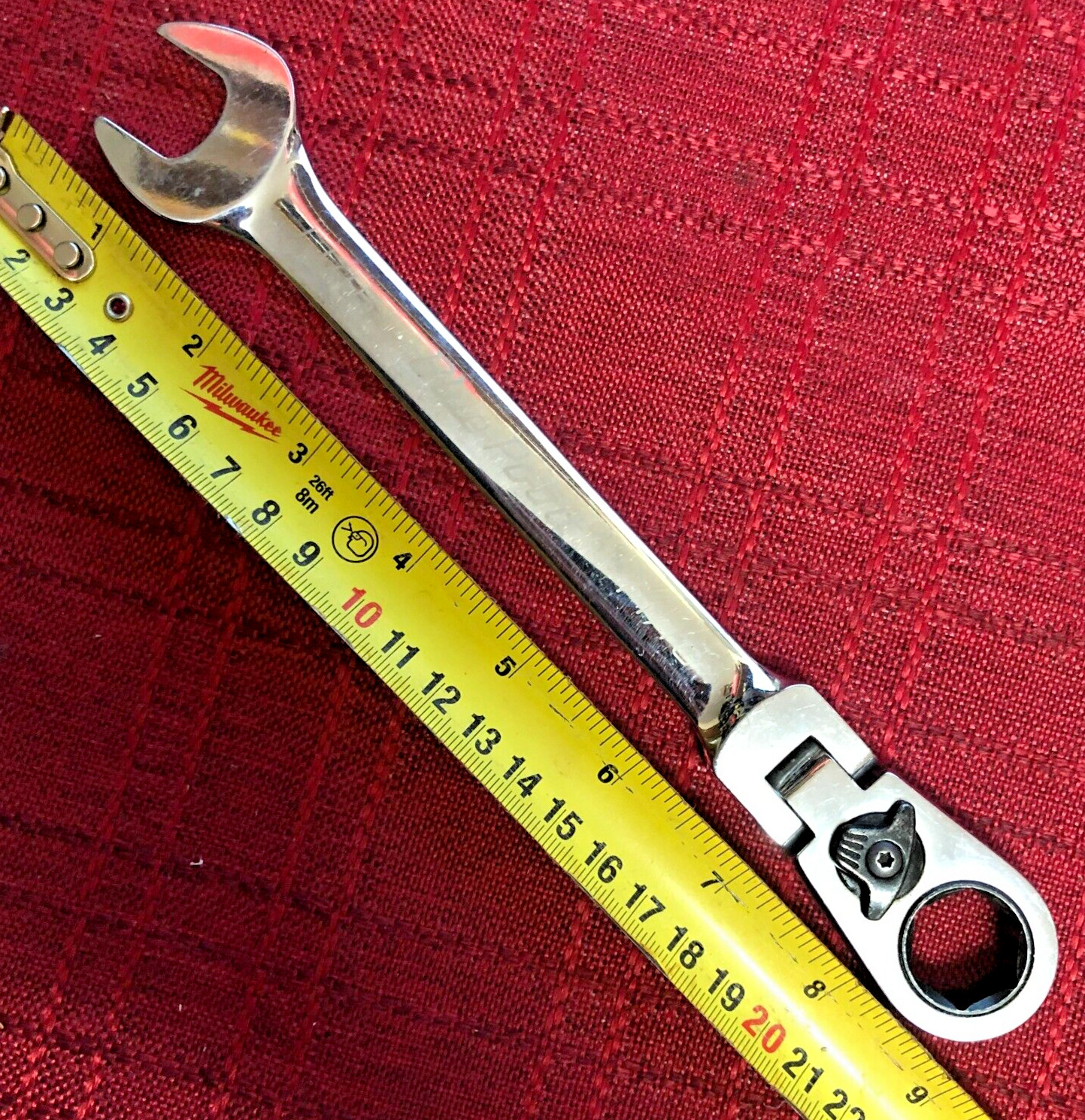 Blue Point BOERF22 SAE 11/16″ 15° Offset FlexHead Ratcheting Box/Open-End Wrench