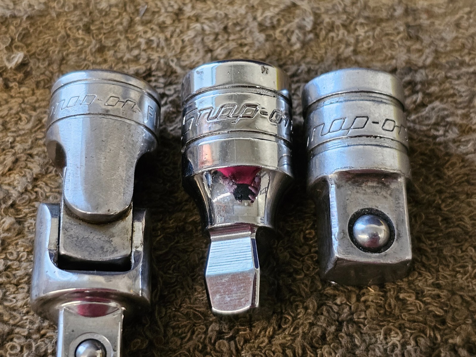 3 Snap On Swivel Socket Adapter Set 3/8″ Drive FU8A A2 FXW1 Wobble Extension