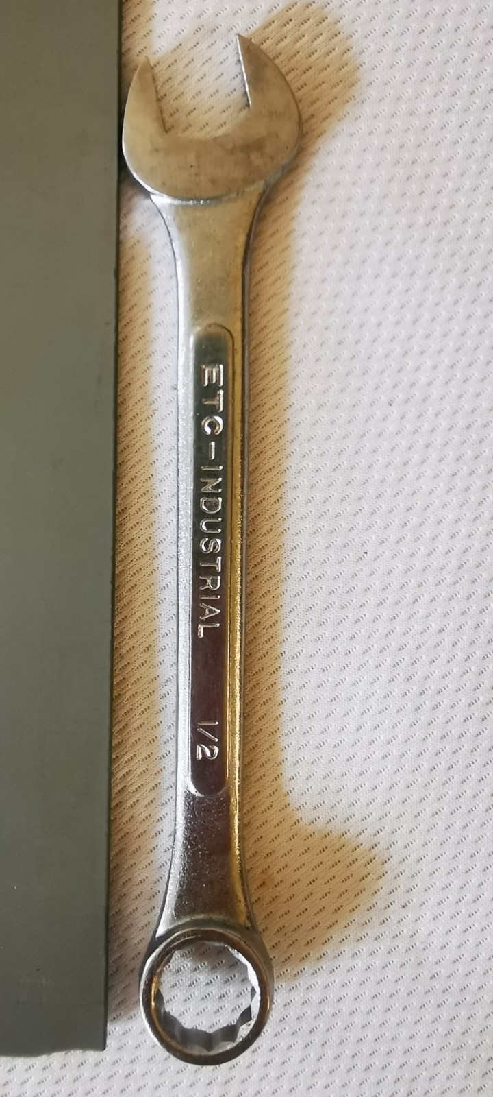 ETC INDUSTRIAL 1/2AF Combination Spanner. Chrome Molybdenum Made Japan VGC.