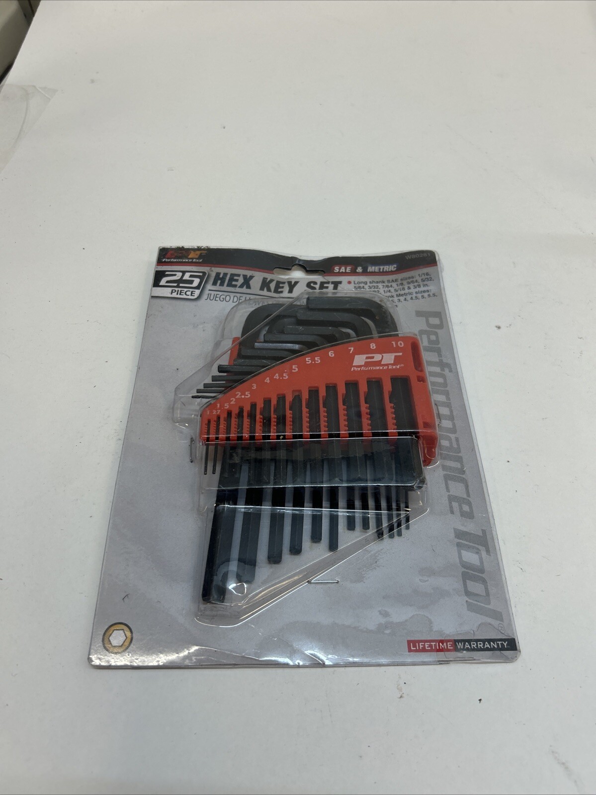 Performance Tool W80281 25pc SAE/MET Hex Key Set – 25pc SAE/Metric Hex Key Set