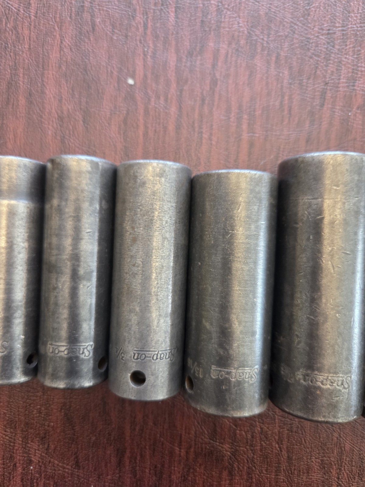 Snap On Tools Large 13 Piece Deep SAE 6 Point Impact Socket Set 7/16″ TO 1-1/4″