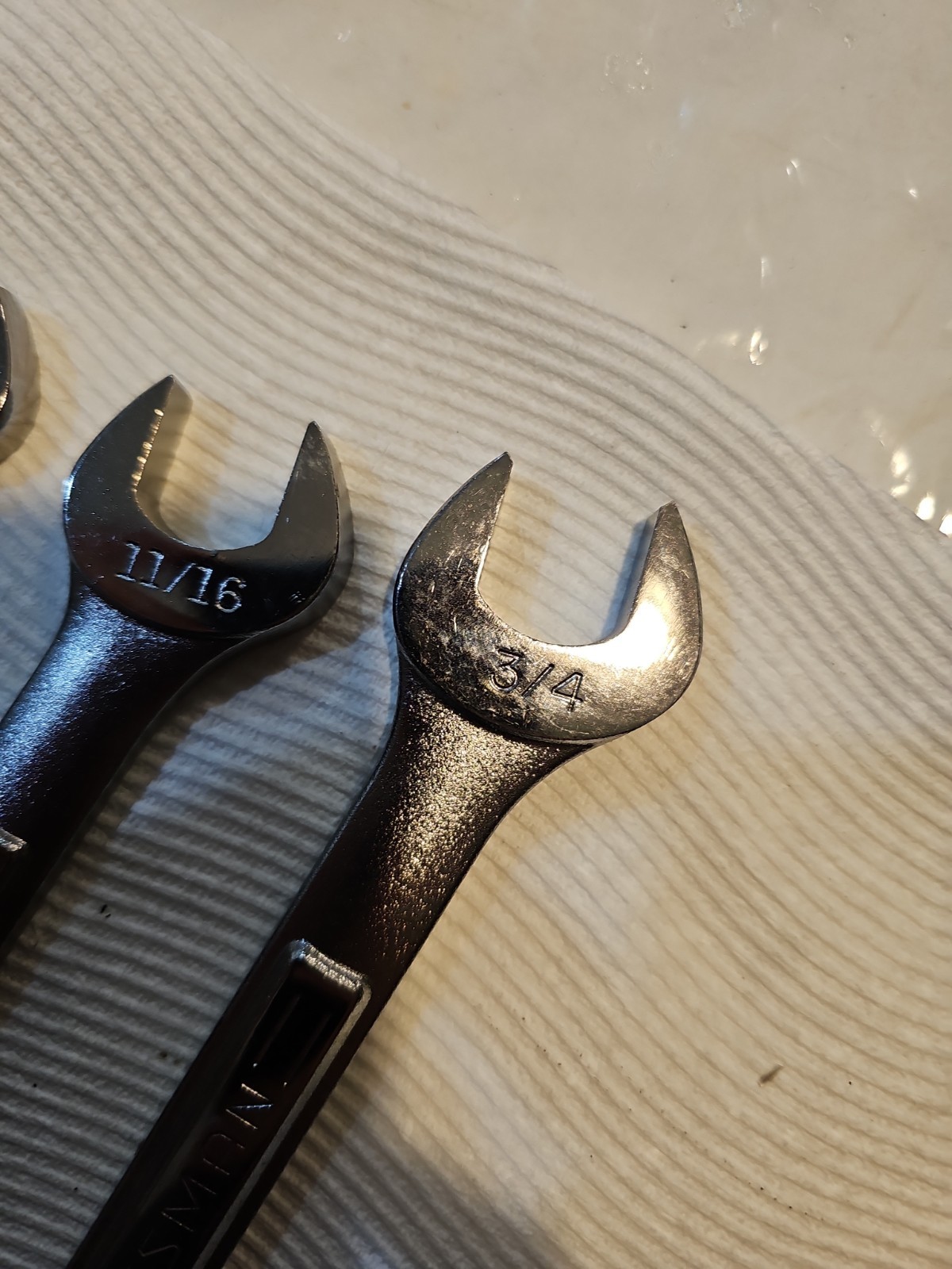 Vintage Craftsman USA VA SAE 6-Pt Wrench Lot 11/32″ 5/8″ 11/16″ 3/4″ Rare 4-Pc