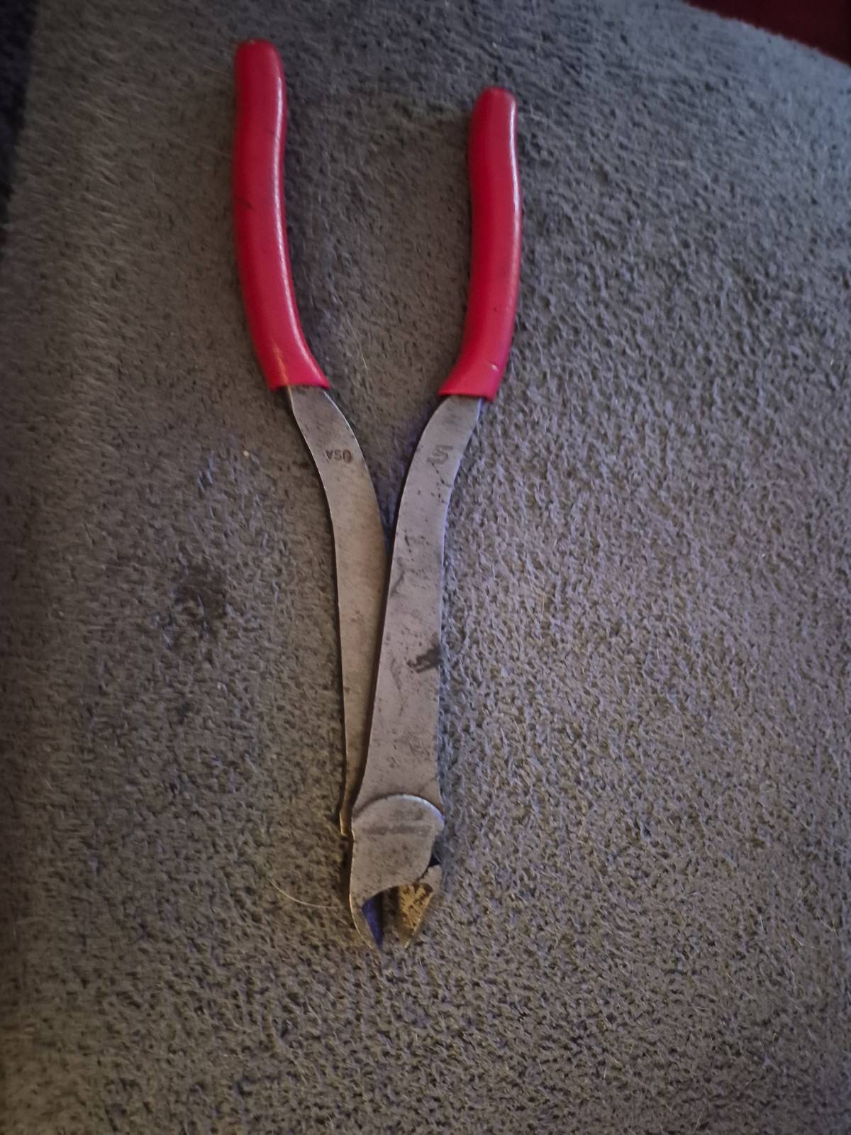 Snap-on 312CF RED Comfort Grip 11″ Vector Edge Heavy-Duty Diagonal Cutter