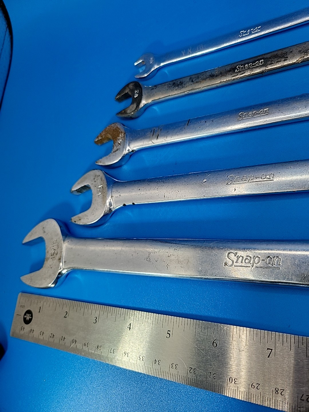 Snap-on Tools Combination Wrench Set 3/8″ to 15/16″ OEX Ser 12 Pt 5 Pcs S-12-1