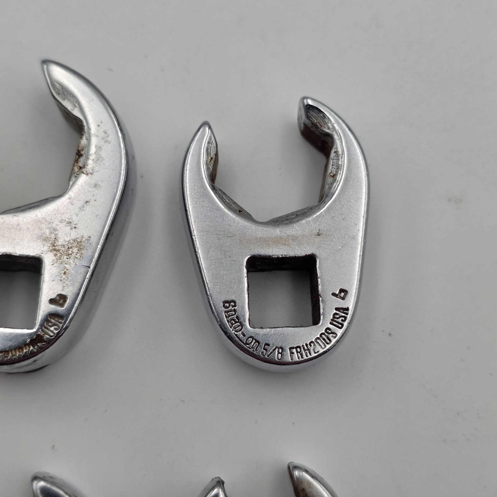 Snap-on 3/8 Drive SAE Flare Nut Crowfoot Wrench Set 6 Pc 7/16-3/4 USA
