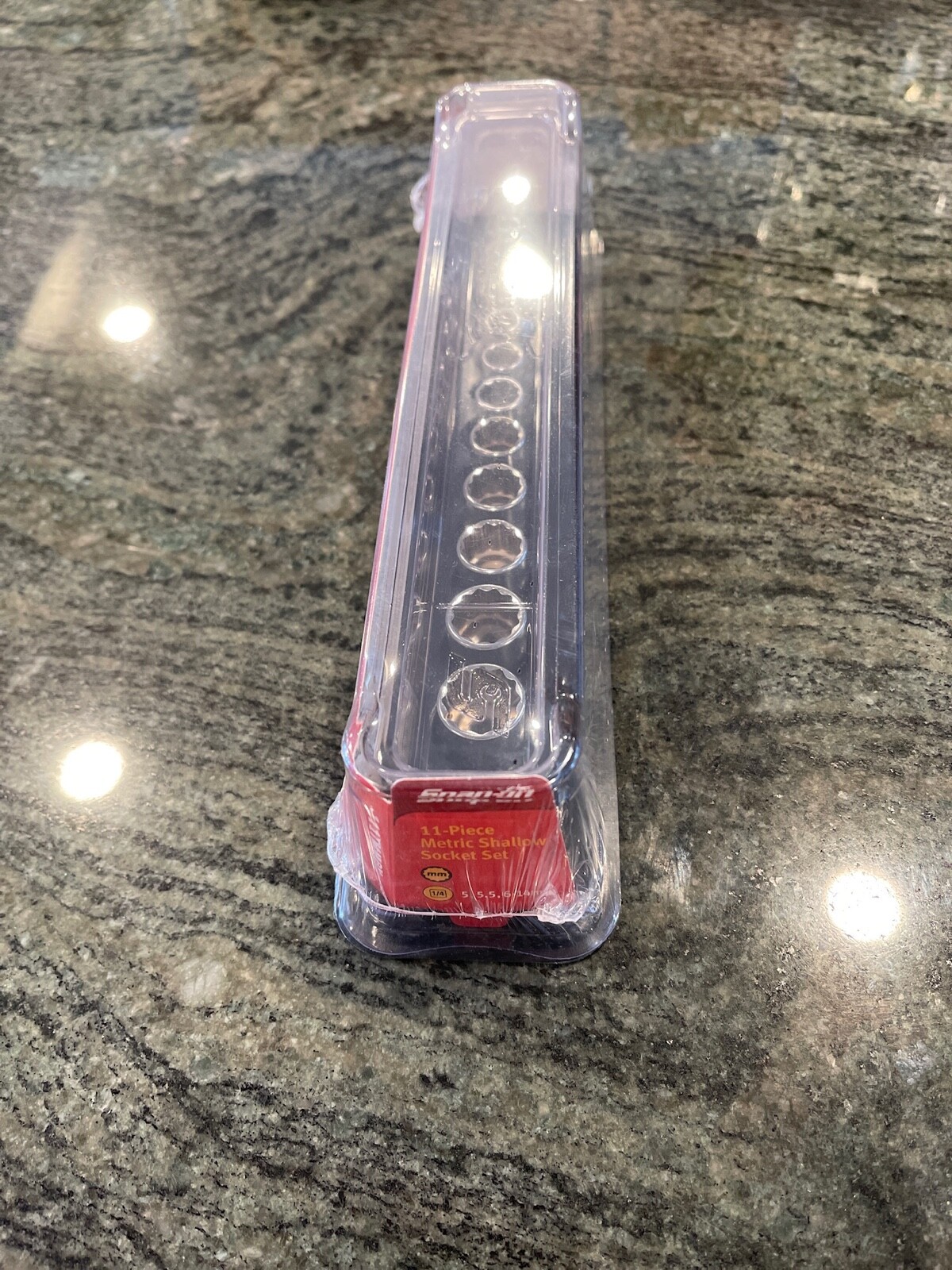 Snap On 111tmmdy 11 pc metric 1/4 drive 12 pt socket set 5,5.5,6-14 sealed
