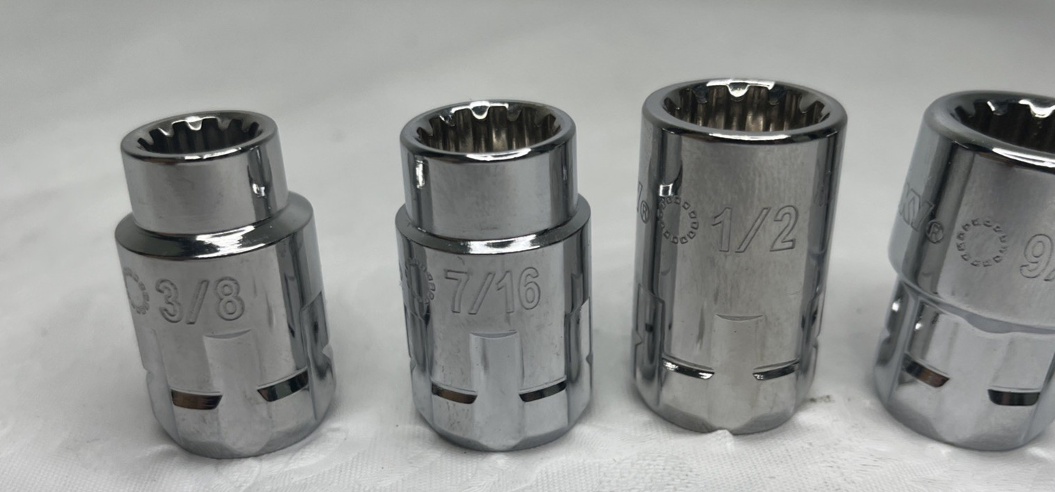 Husky 3/8″ Drive 12-Point Pass-Thru Socket Set Standard/Metric, Extension etc…
