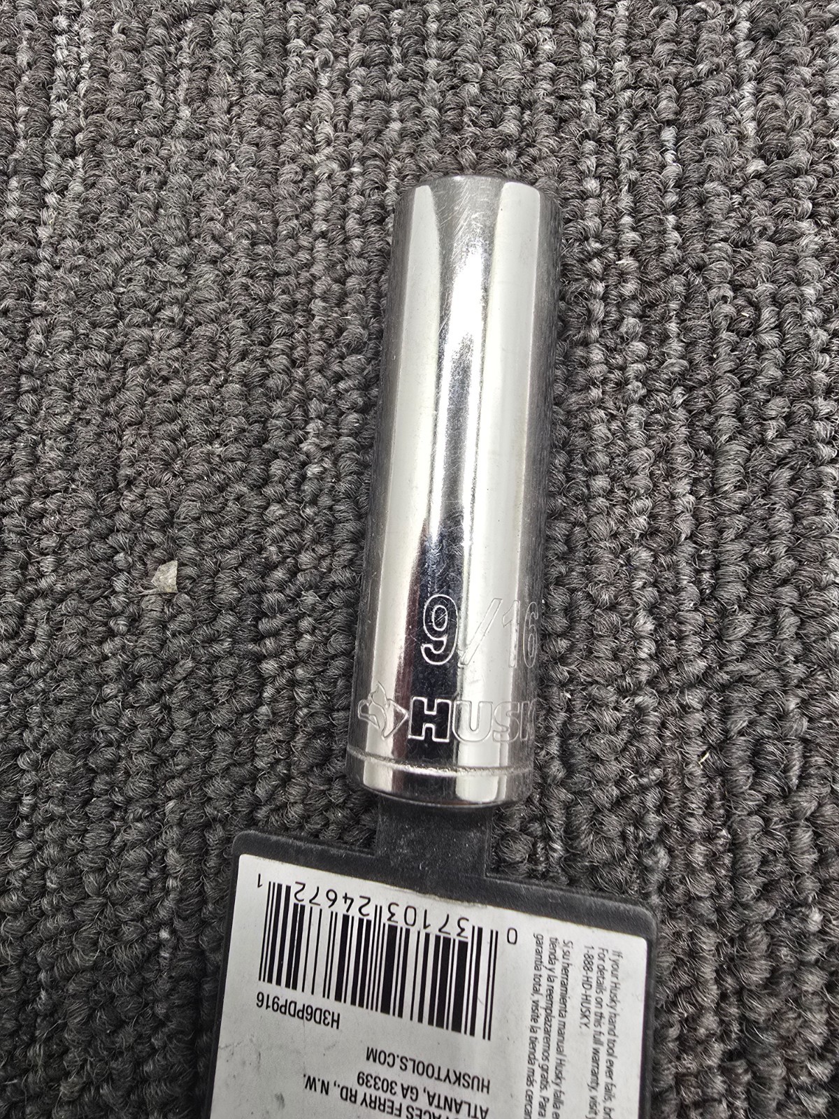 (QTY 5) HUSKY 3/8″ Drive 6-Point 9/16″ Deep Socket 631 358 – Chrome Finish
