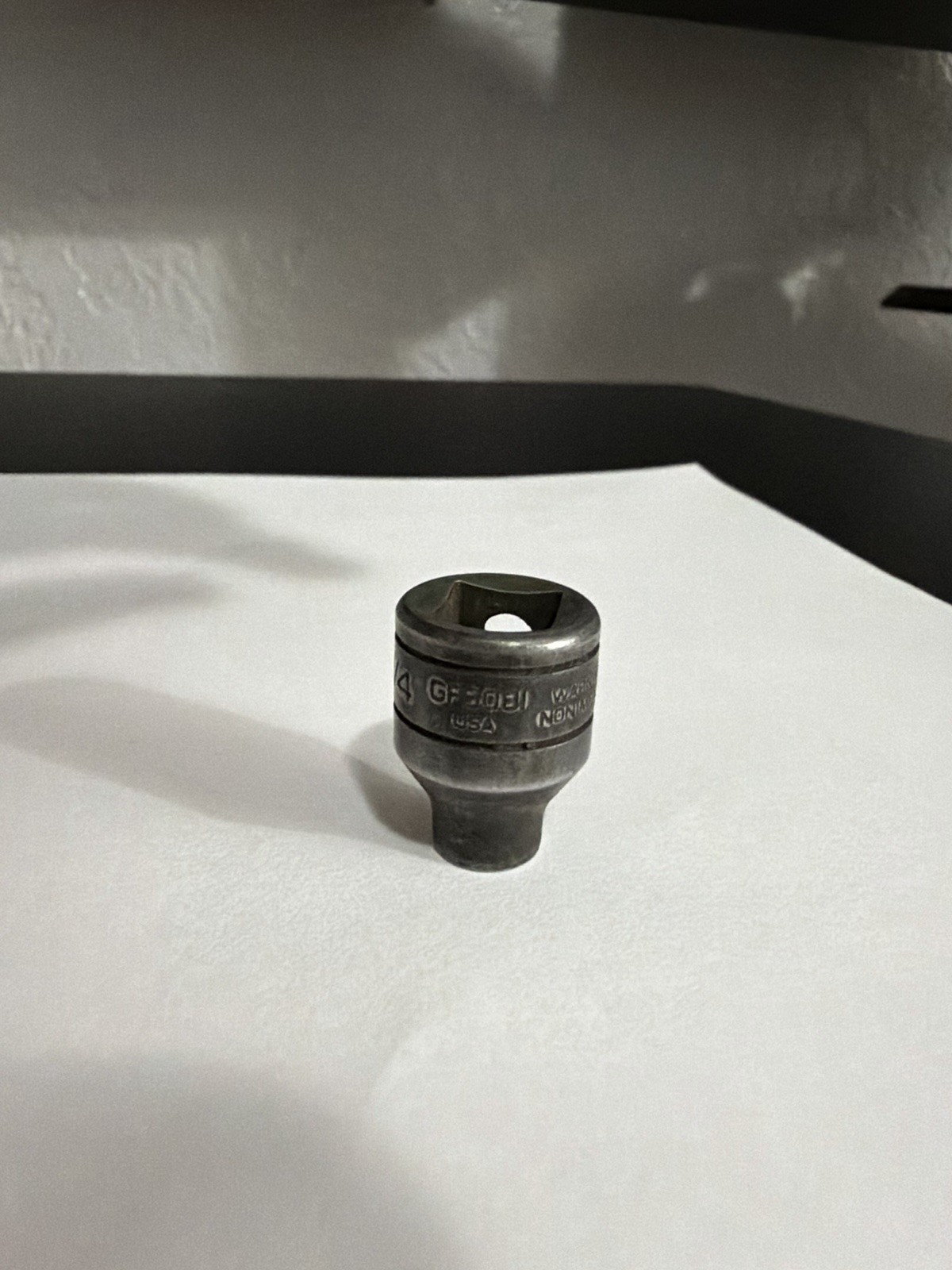 Snap-on Tools USA 3/8″ Drive 1/4″ Black Oxide Shallow Socket GFS081