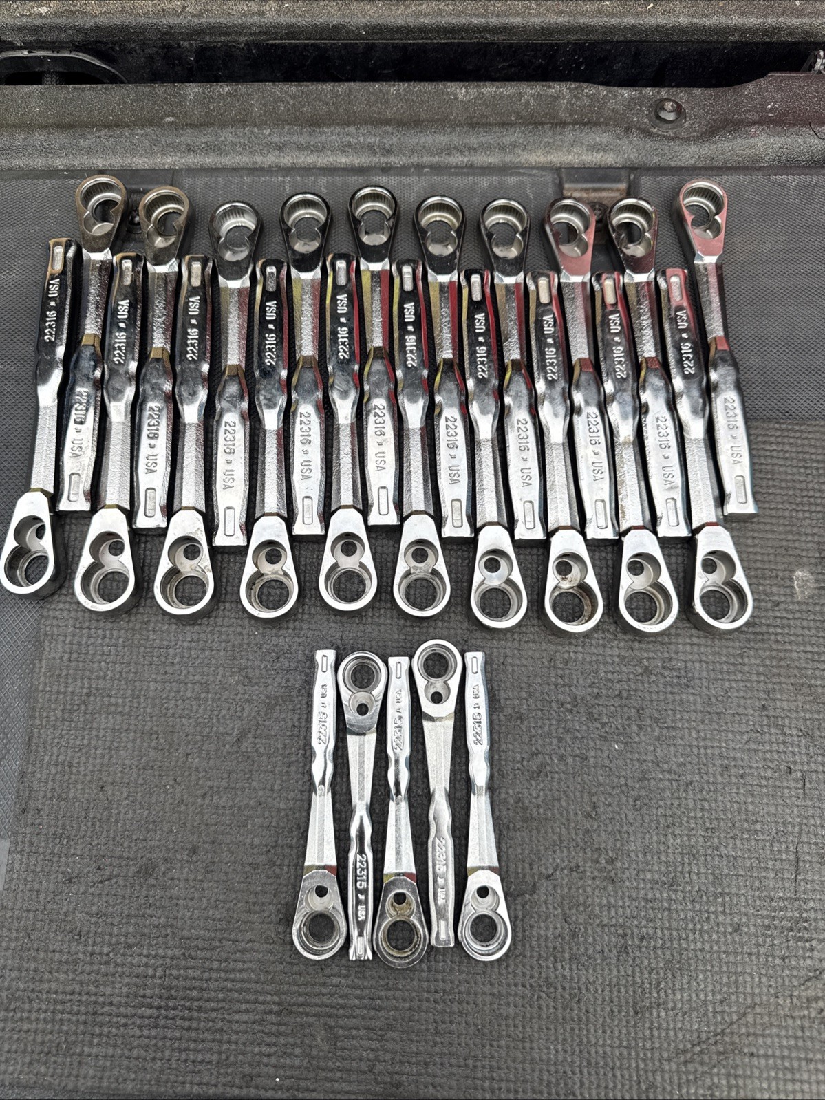 (25)pcs Kobalt Tools USA 3/8” & 1/4” Ratchet Forgings Bodies Only No Guts 22316