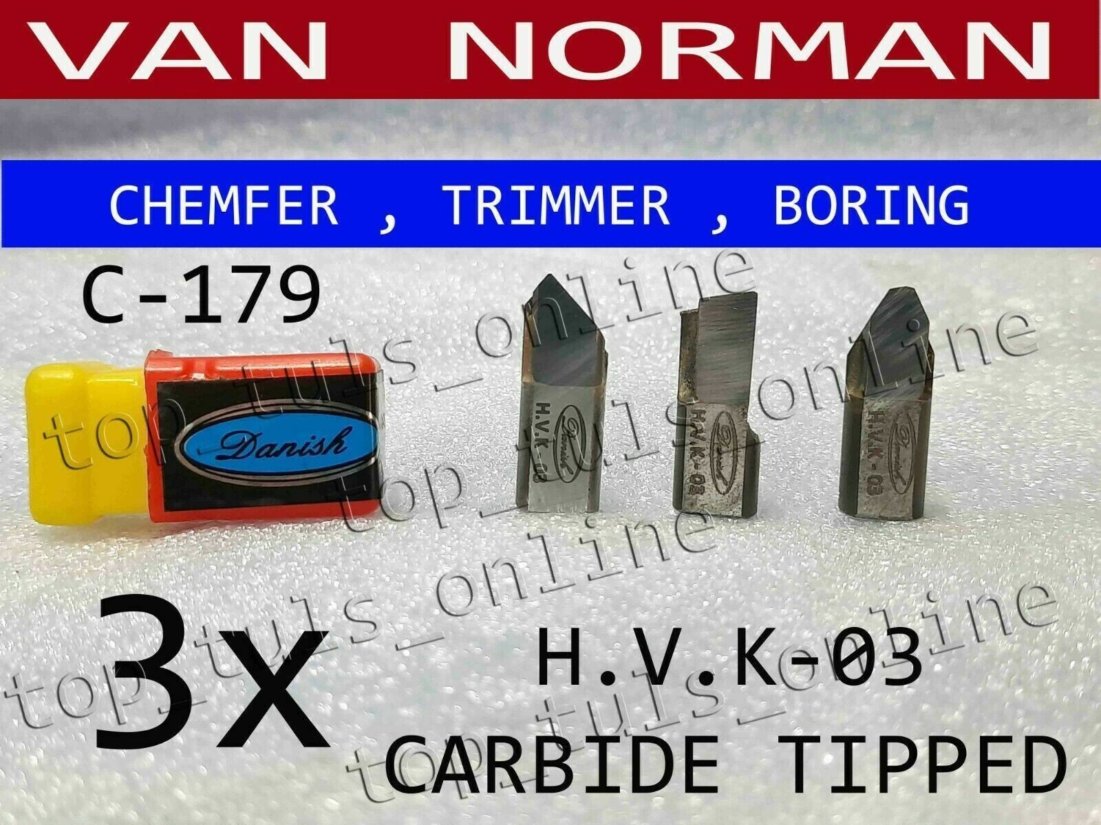 3xVAN NORMAN 777s/944s 3/8″ CYLINDER BORING CHEMFER,TRIMMER,BORING TARRIF PAID