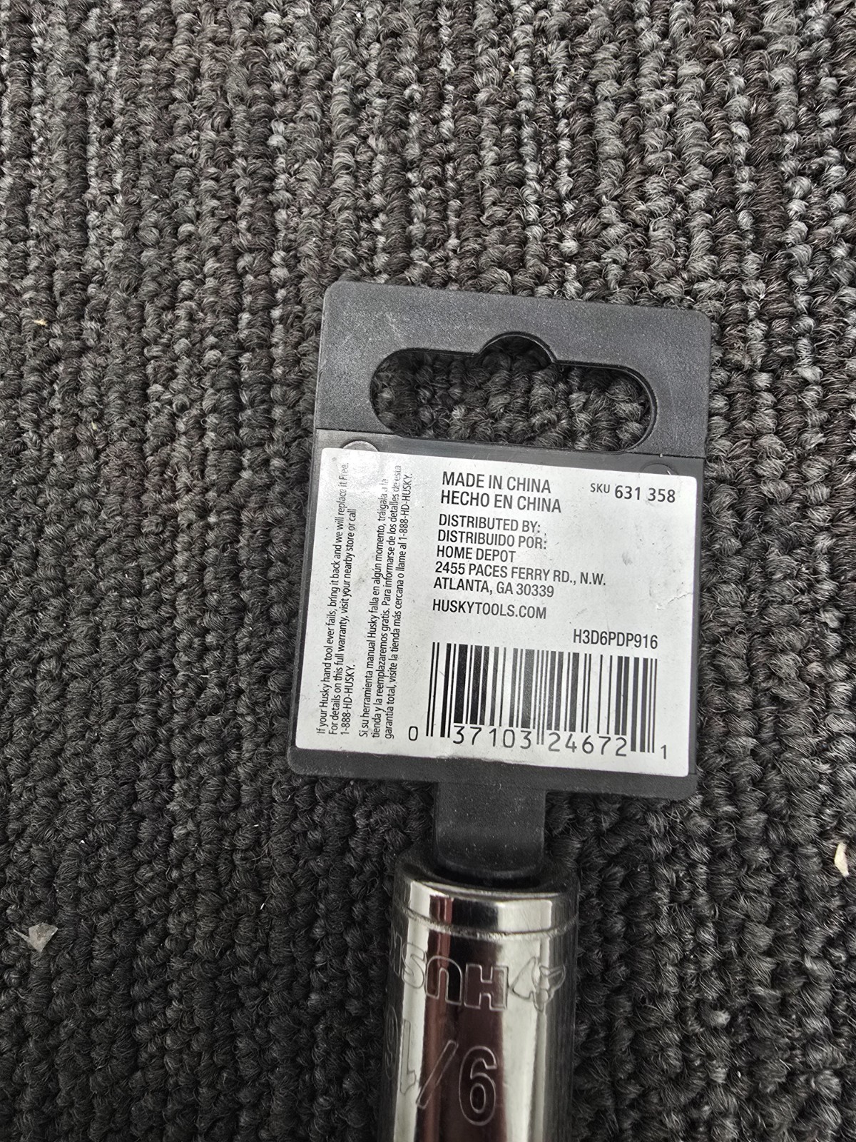 (QTY 5) HUSKY 3/8″ Drive 6-Point 9/16″ Deep Socket 631 358 – Chrome Finish